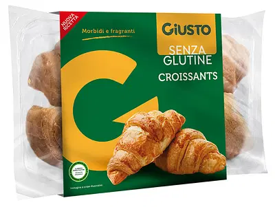 GIUSTO SENZA GLUTINE CROISSANT 4 PEZZI DA 80 G GIUSTO SENZA GLUTINE CROISSANT 4 PEZZI DA 80 G