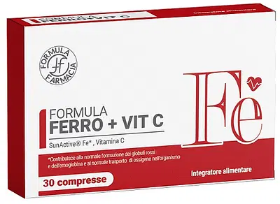 FORMULA FERRO + VITAMINA C 30 COMPRESSE FORMULA FERRO + VITAMINA C 30 COMPRESSE