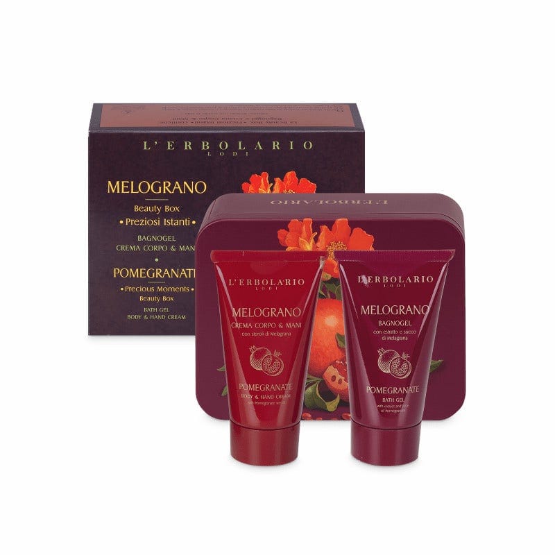Melograno Beauty Box Preziosi Istanti Bagnogel 75 Ml + Crema Corpo & Mani 75 Ml Edizione Limitata