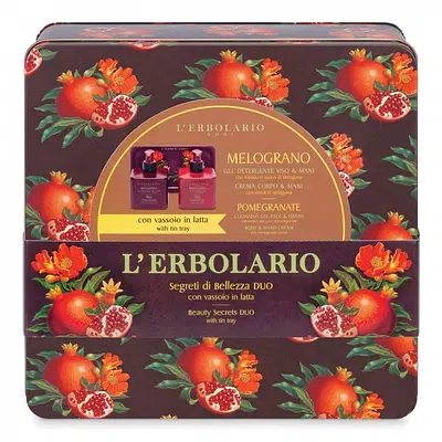 MELOGRANO SEGRETI DI BELLEZZA DUO GEL DETERGENTE VISO & MANI 250 ML + CREMA CORPO & MANI 250 ML EDIZIONE LIMITATA MELOGRANO SEGRETI DI BELLEZZA DUO GEL DETERGENTE VISO & MANI 250 ML + CREMA CORPO & MANI 250 ML EDIZIONE LIMITATA