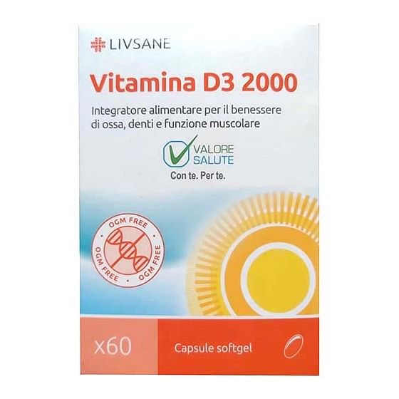 Livsane Vitamina D3 2000 60 Capsule