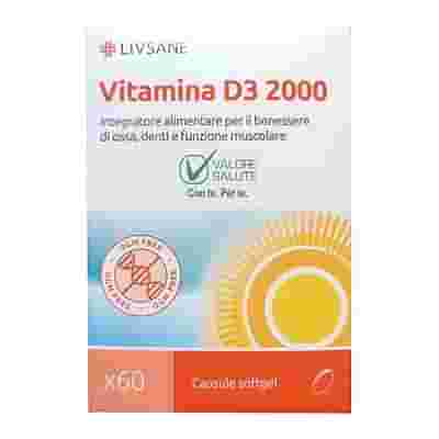 LIVSANE VITAMINA D3 2000 60 CAPSULE