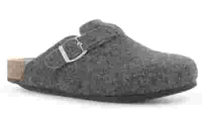 BIONATURA CIABATTA UNISEX 11 VEGAS IMBOTTITO FELTRO LANA ANTRACITE 43