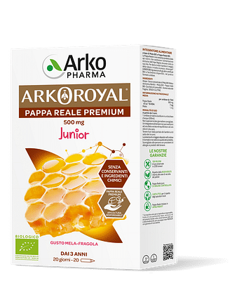 ARKOROYAL JUNIOR PAPPA REALE 500MG BIO 20 FIALOIDI PROMO