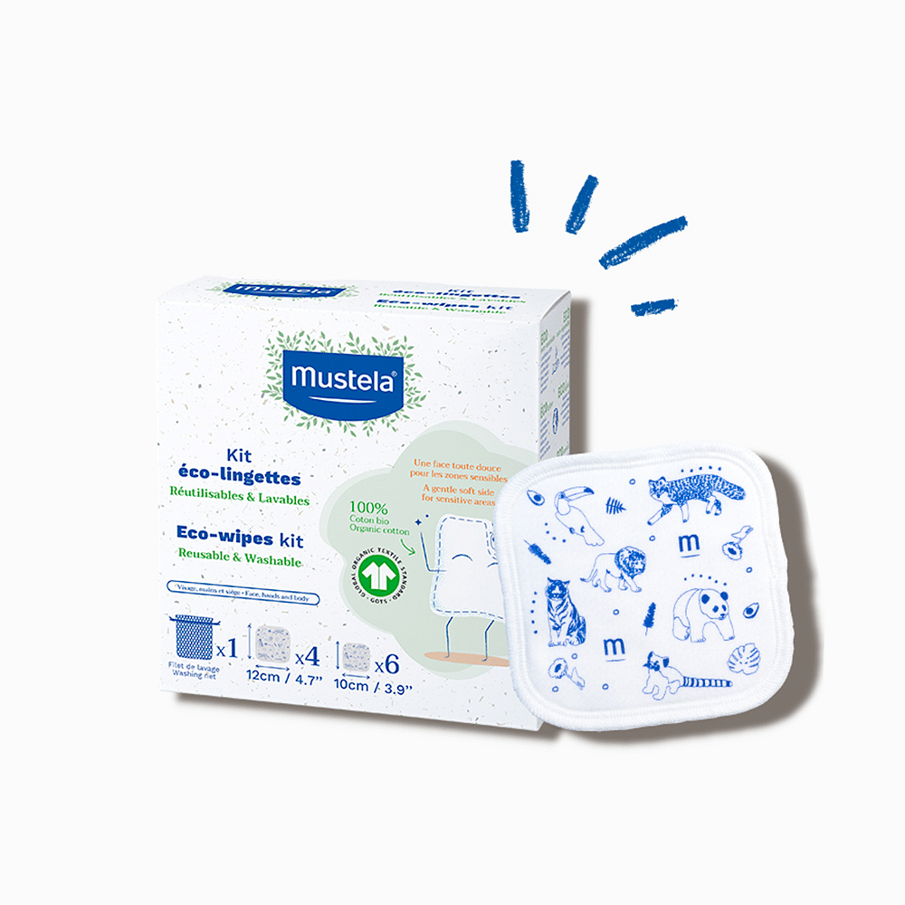 Mustela Salviette Lavabili Riutilizzabili 10 Pezzi