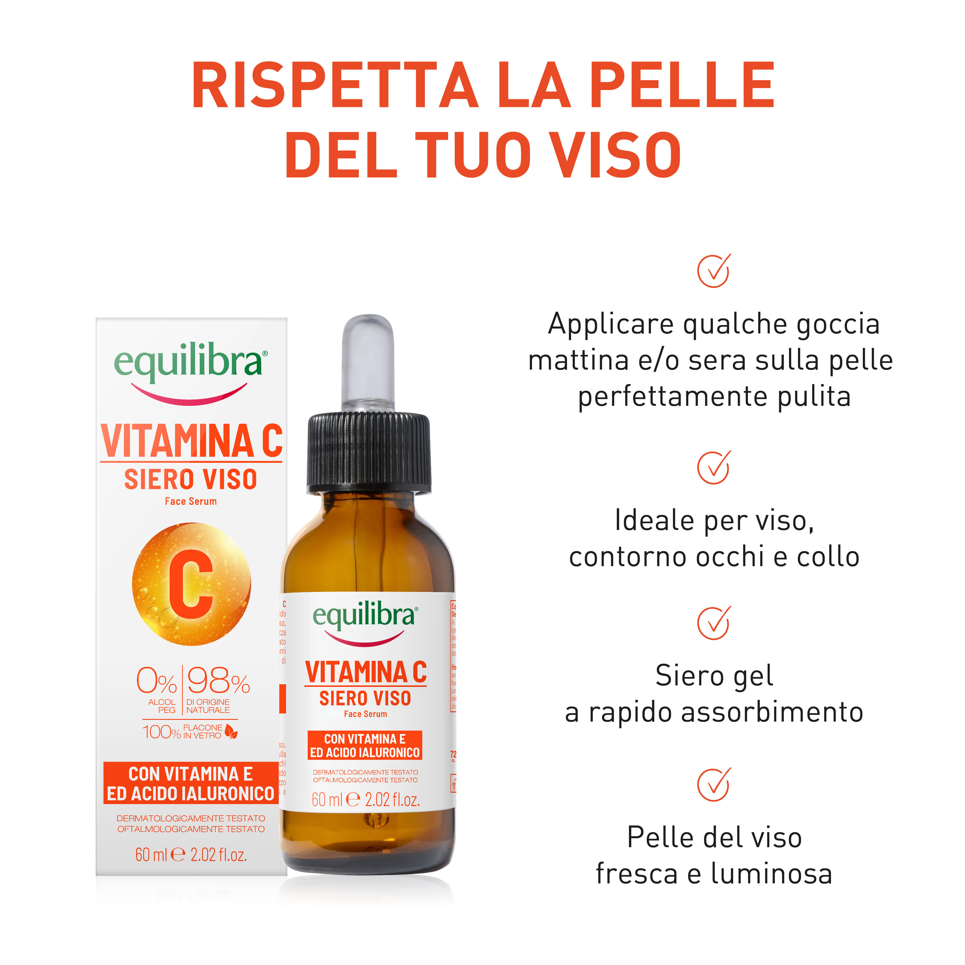 EQUILIBRA VISO SIERO VITAMINA C 60 ML