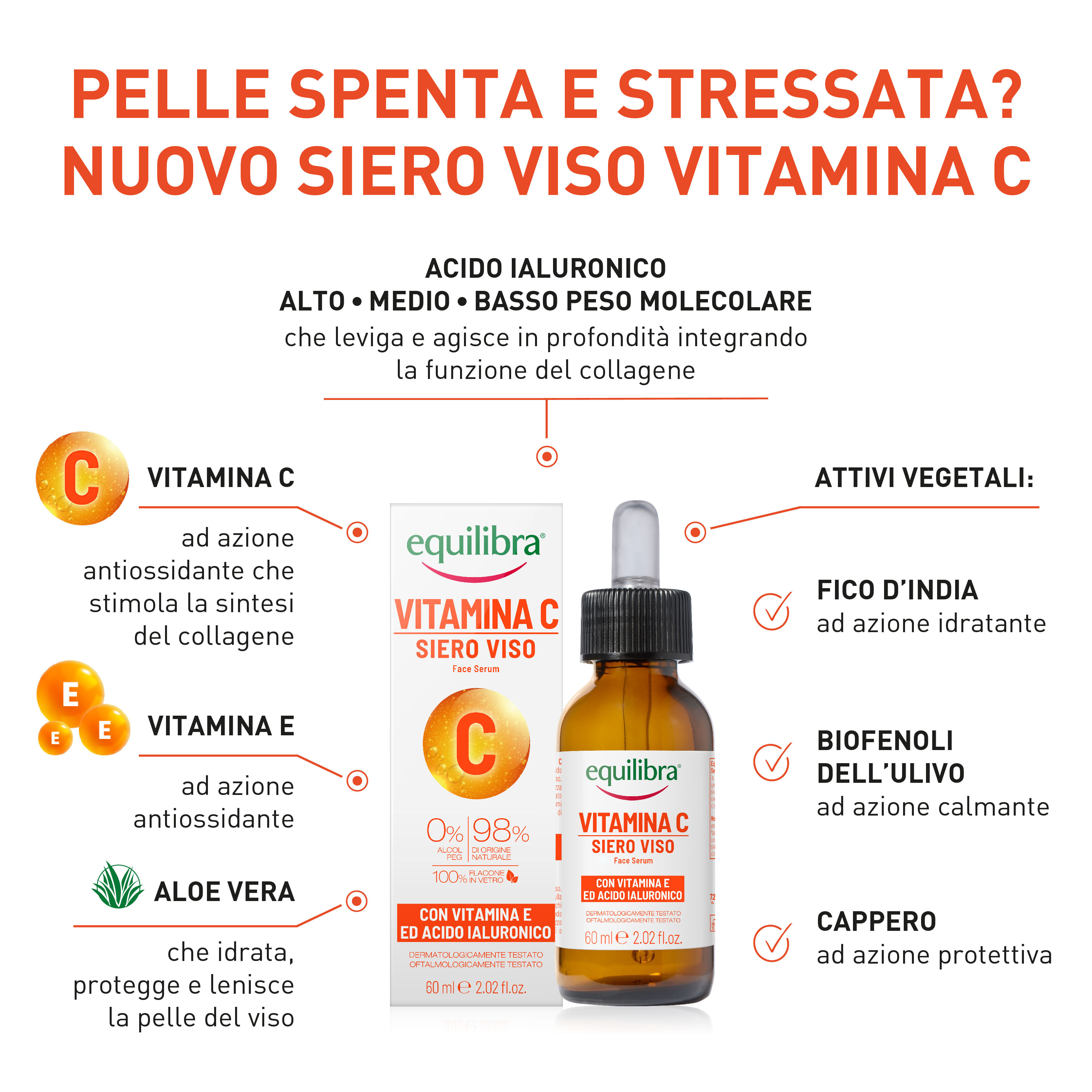 EQUILIBRA VISO SIERO VITAMINA C 60 ML