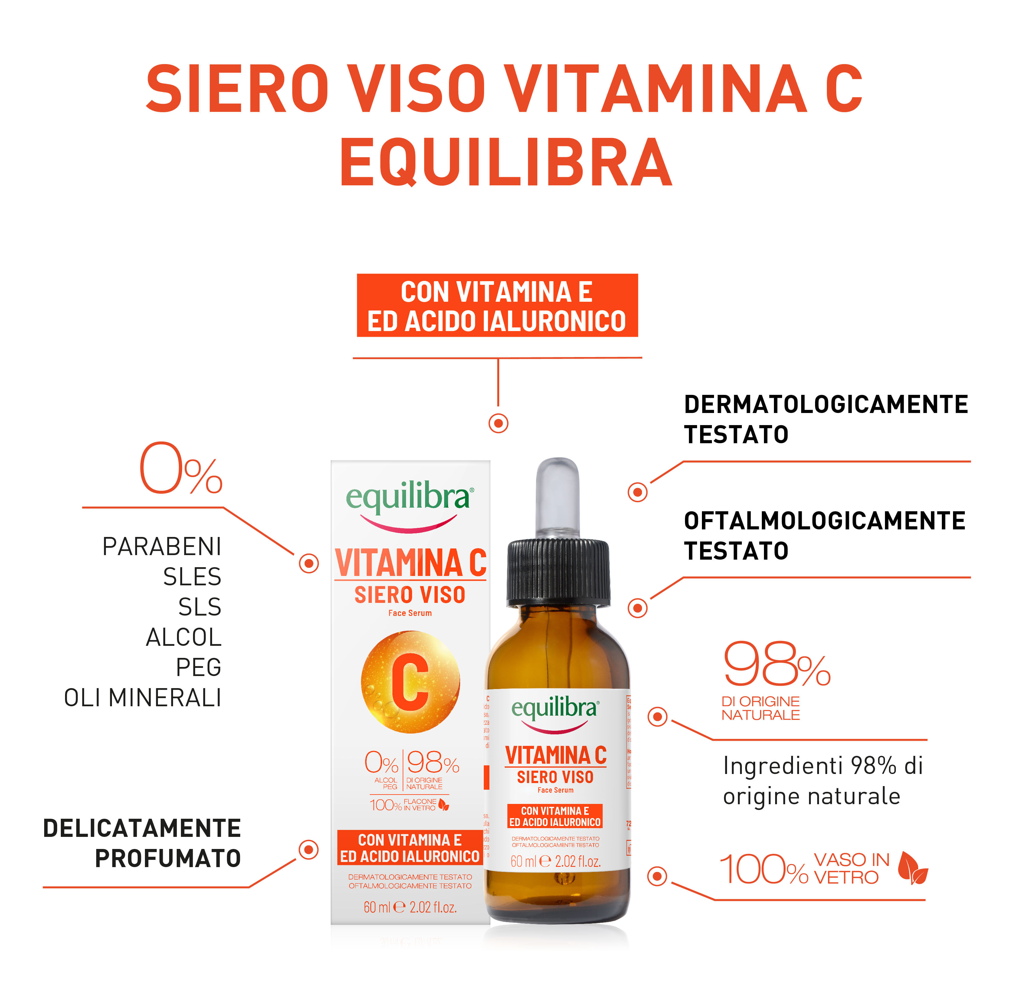 EQUILIBRA VISO SIERO VITAMINA C 60 ML