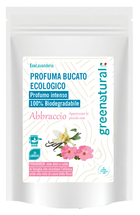 GREENATURAL PROFUMA BUCATO ABRACCIO VANIGLIA E ROSA 120 G