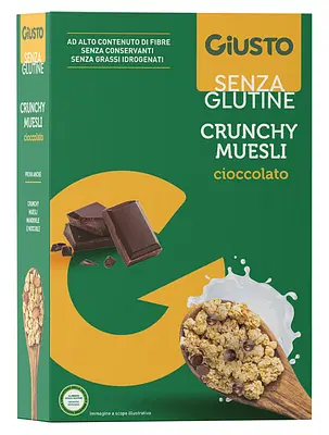 GIUSTO SENZA GLUTINE MUESLI AVENA E CIOCCOLATO 375 G GIUSTO SENZA GLUTINE MUESLI AVENA E CIOCCOLATO 375 G