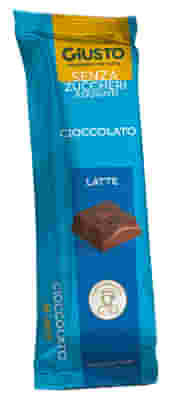 GIUSTO SENZA ZUCCHERO BARRETTA CIOCCOLATO LATTE 42 G