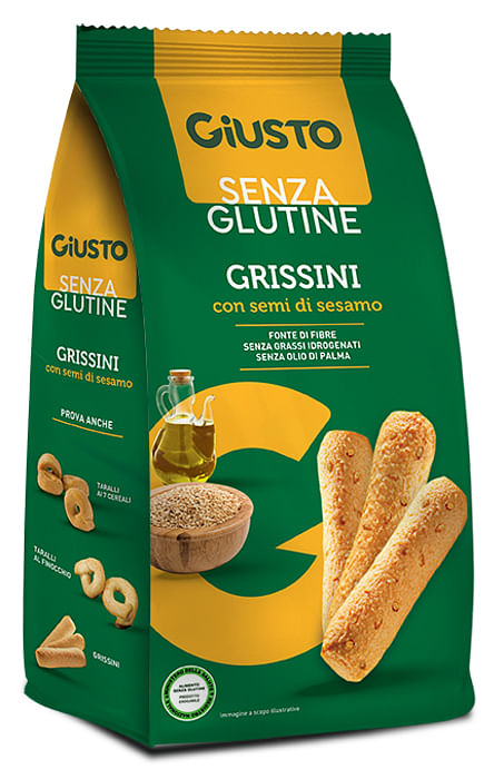 Giusto Senza Glutine Grissini Al Sesamo 150 G