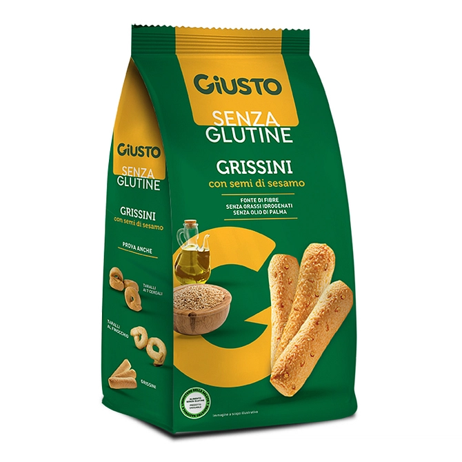 Giusto Senza Glutine Grissini Al Sesamo 150 G