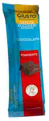 GIUSTO SENZA ZUCCHERO BARRETTA CIOCCOLATO FONDENTE 42 G