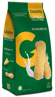 GIUSTO SENZA GLUTINE ALLEGRETTI 180 G GIUSTO SENZA GLUTINE ALLEGRETTI 180 G