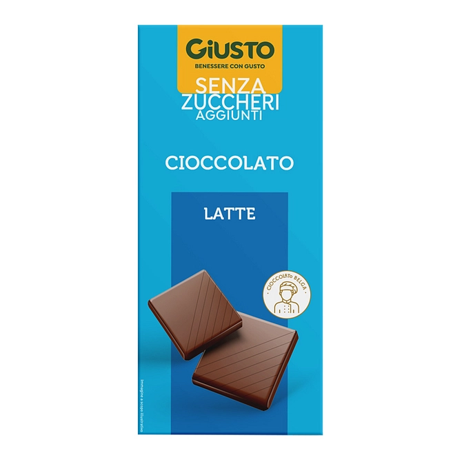 Giusto Senza Zucchero Tavoletta Cioccolato Latte 85 G