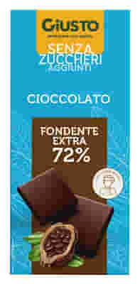 GIUSTO SENZA ZUCCHERO TAVOLETTA EXTRA FONDENTE 85 G