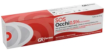 GEL OFTALMICO LUBRIFICANTE DEXPANTENOLO 5% SOS OCCHI 0,5% 10 G GEL OFTALMICO LUBRIFICANTE DEXPANTENOLO 5% SOS OCCHI 0,5% 10 G