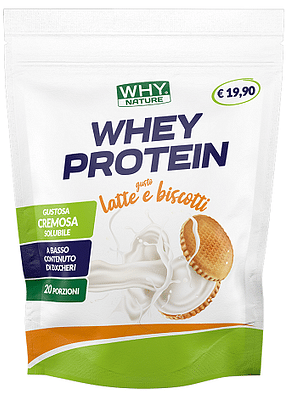 WHYNATURE WHEY PROTEIN LATTE E BISCOTTI 400 G