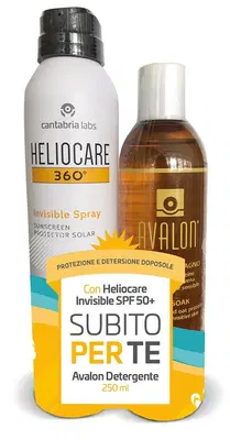 HELIOCARE INVISIBLE SPRAY SPF50+ 200 ML + AVALON DETERGENTE FLUIDO 250 ML HELIOCARE INVISIBLE SPRAY SPF50+ 200 ML + AVALON DETERGENTE FLUIDO 250 ML