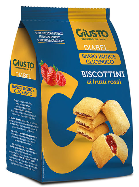 Giusto Diabel Biscottini Frutti Rossi 250 G