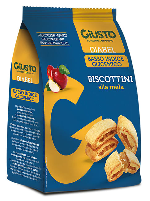 Giusto Diabel Biscottini Mela 250 G