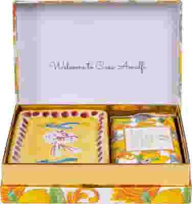 CASA AMALFI BUONGIORNO POSITANO CONFEZIONE REGALO 1 SAPONE BUONGIORNO POSITANO 150 G + 1 PIATTO SAPONE CERAMICA