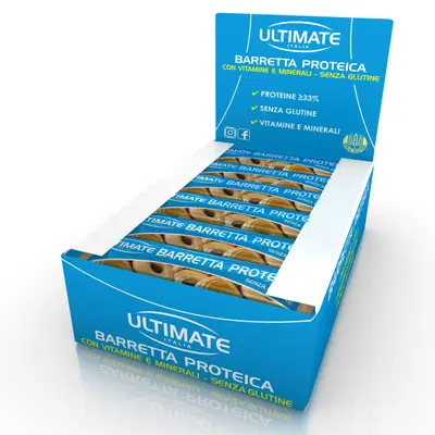 ULTIMATE BARRETTA PROTEICA BISCOTTO 24 PEZZI DA 40 G ULTIMATE BARRETTA PROTEICA BISCOTTO 24 PEZZI DA 40 G