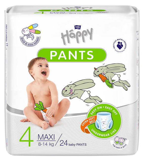 Happy Pants 8 14 Kg 4 Maxi  24 Pezzi