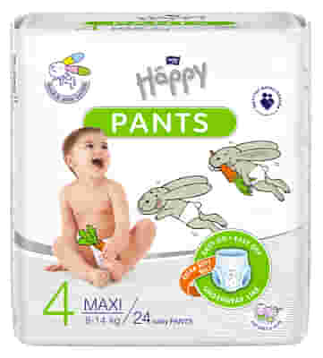 HAPPY PANTS 8-14KG 4 MAXI  24 PEZZI