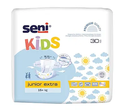 PANNOLINO SENI KIDS +15KG 6+ JUNIOR EXTRA 30 PEZZI PANNOLINO SENI KIDS +15KG 6+ JUNIOR EXTRA 30 PEZZI