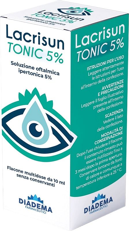 Soluzione Oftalmica Ipertonica Lacrisun Tonic 5% 10 Ml