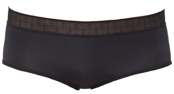 Selenacare Slip Assorbente Ciclo Mestruale Modello Hipster Nero L