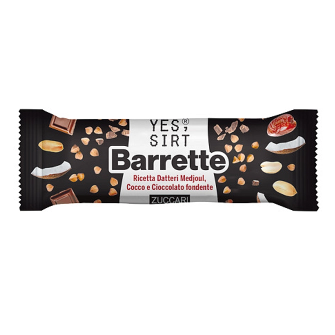 Yes Sirt Barrette Datteri Medjoul Cocco Cioccolato Fondente 25 G