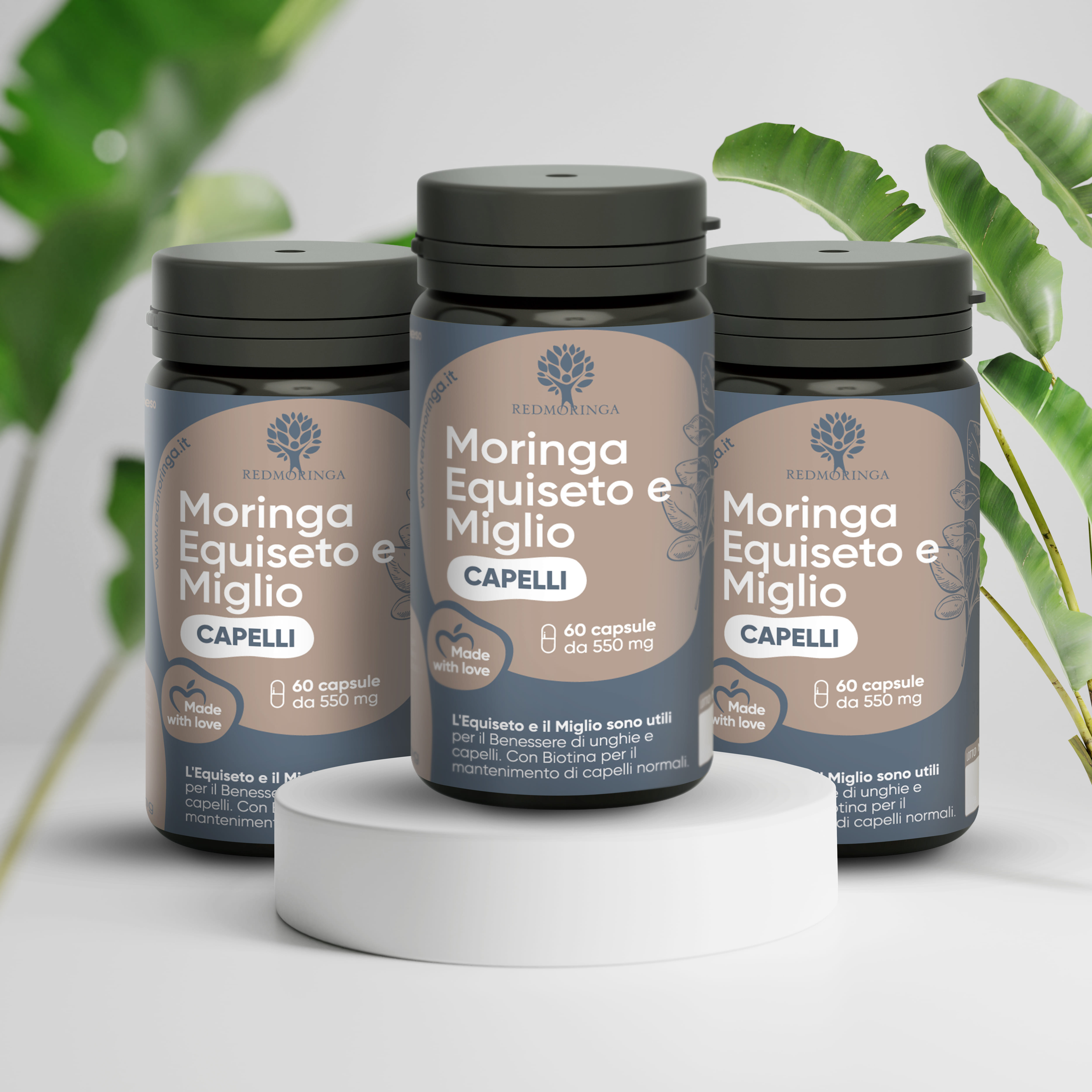 Integratore Capelli Moringa e Equiseto - 60 Capsule