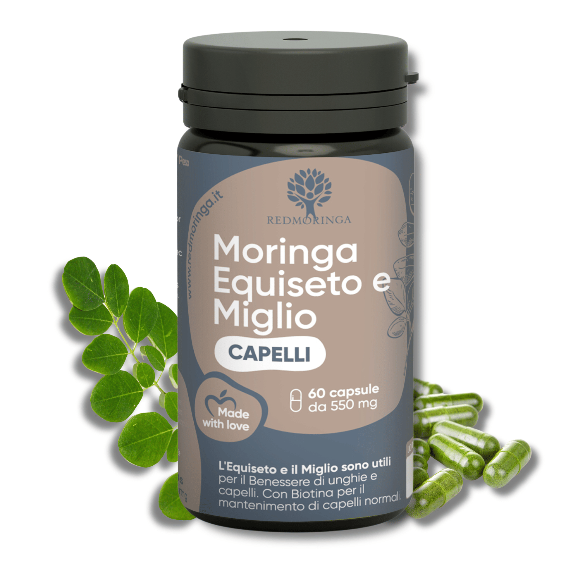 Integratore Capelli Moringa e Equiseto - 60 Capsule