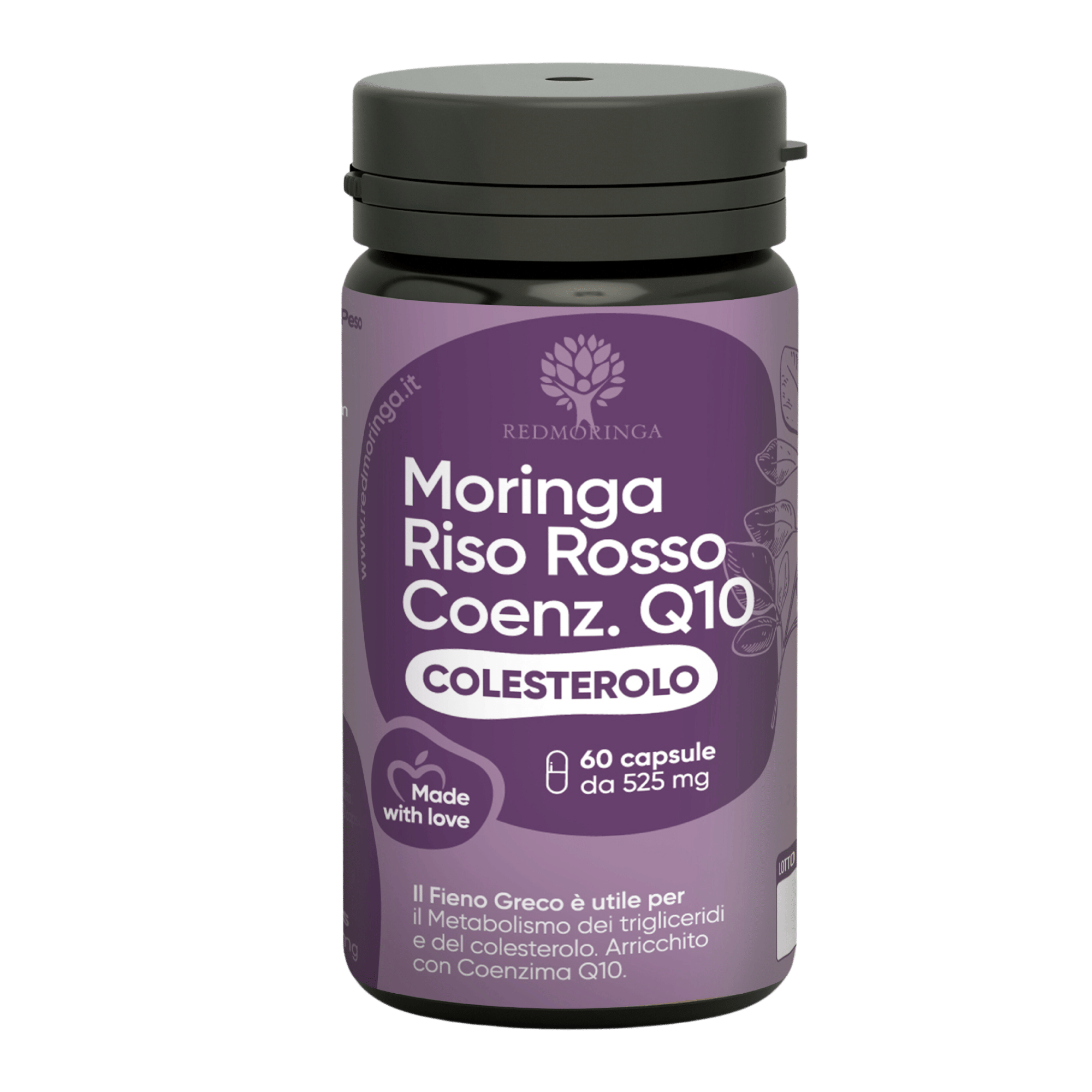 Integratore Colesterolo Moringa e Riso Rosso - 60 Capsule