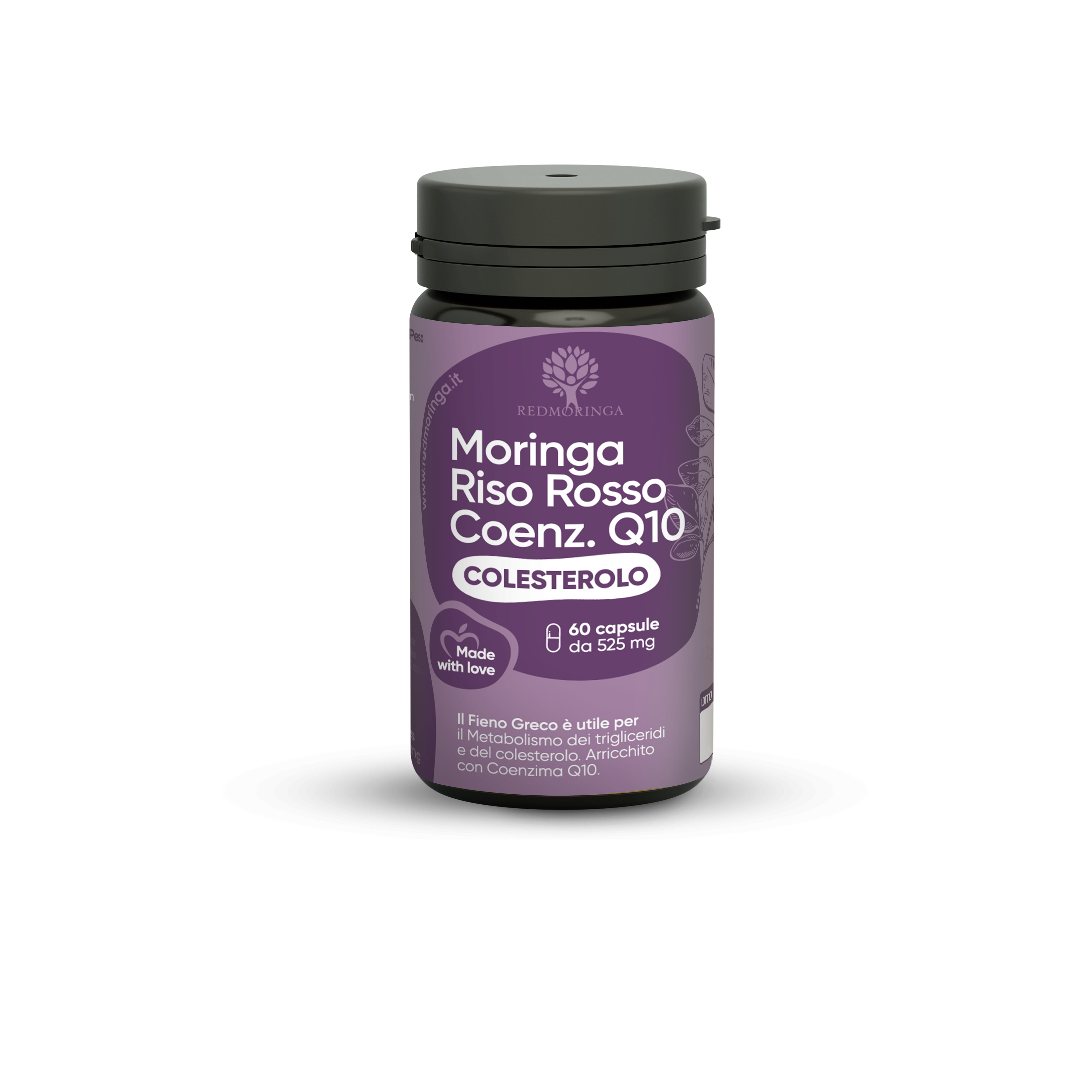 Integratore Colesterolo Moringa e Riso Rosso - 60 Capsule