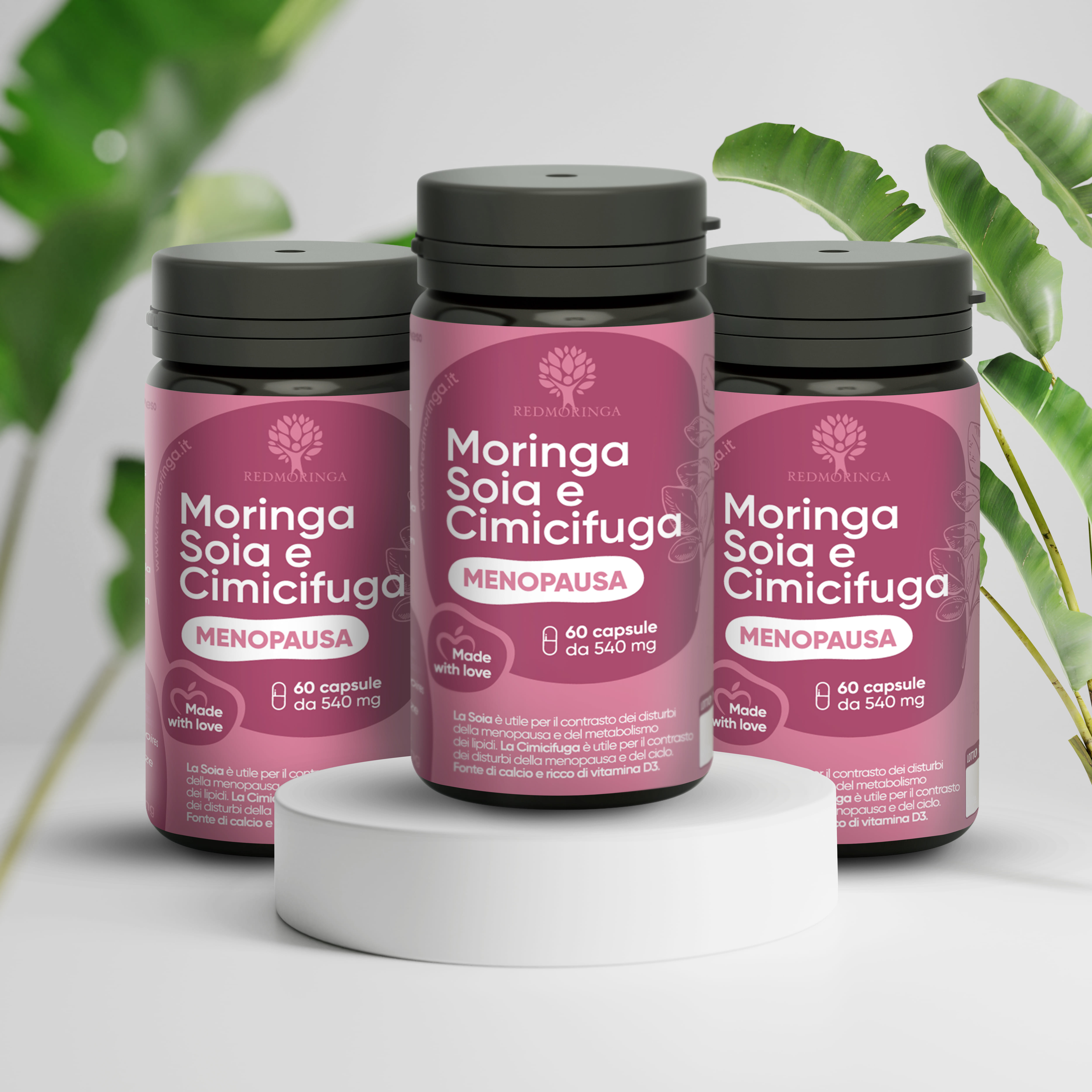 Integratore Menopausa Moringa e Cimicifuga - 60 Capsule