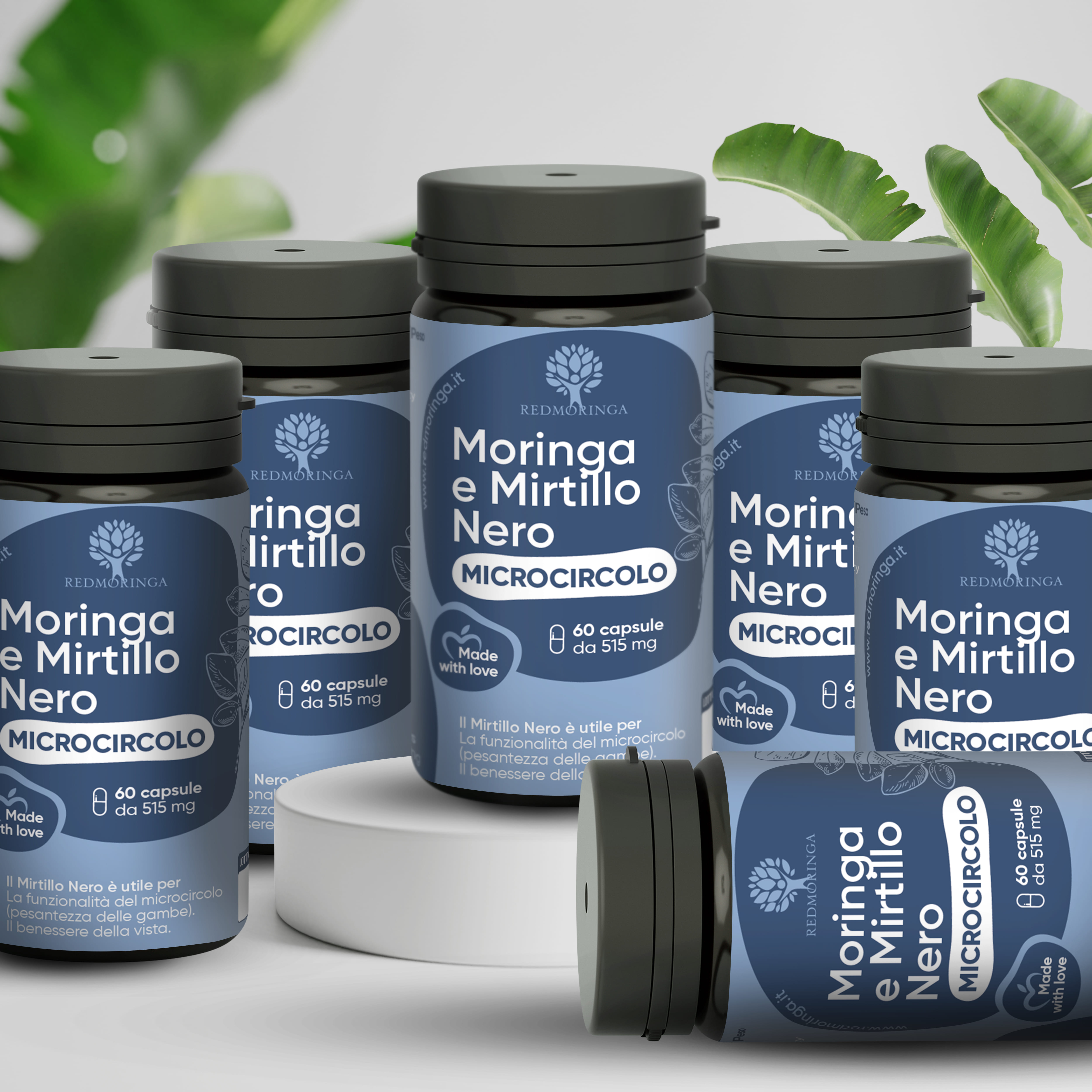 Integratore Microcircolo Moringa e Mirtillo - 60 Capsule
