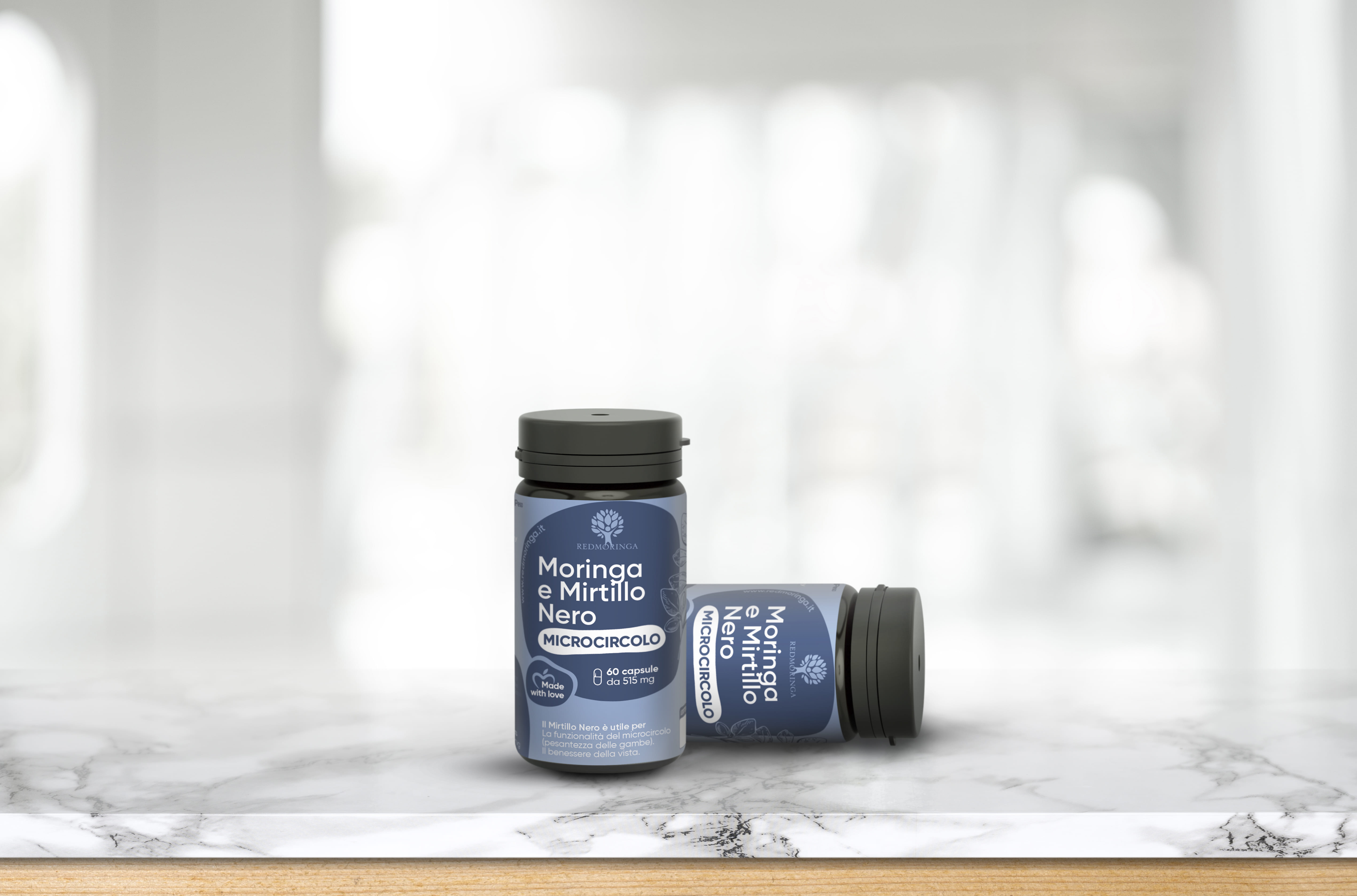 Integratore Microcircolo Moringa e Mirtillo - 60 Capsule