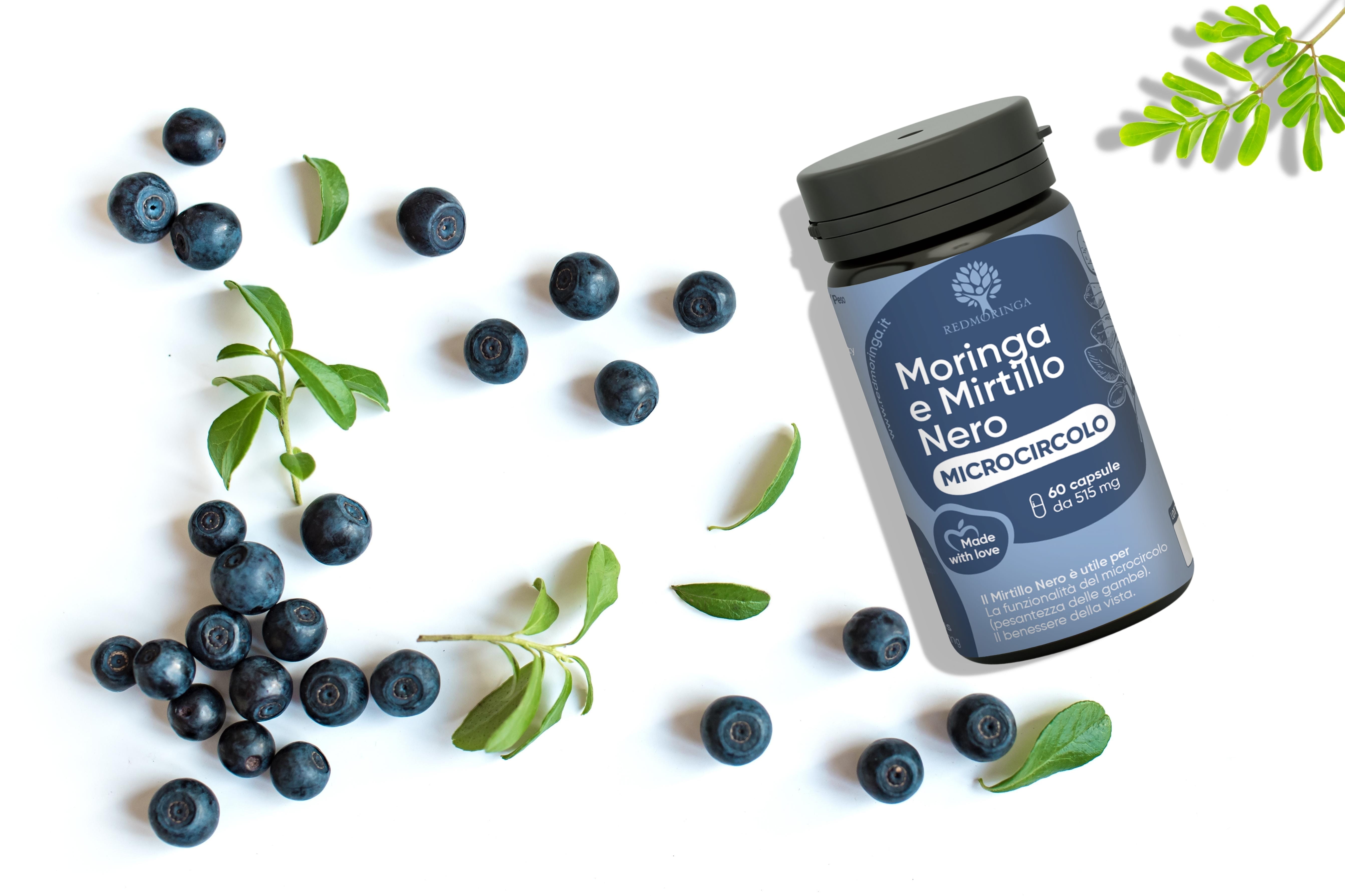 Integratore Microcircolo Moringa e Mirtillo - 60 Capsule