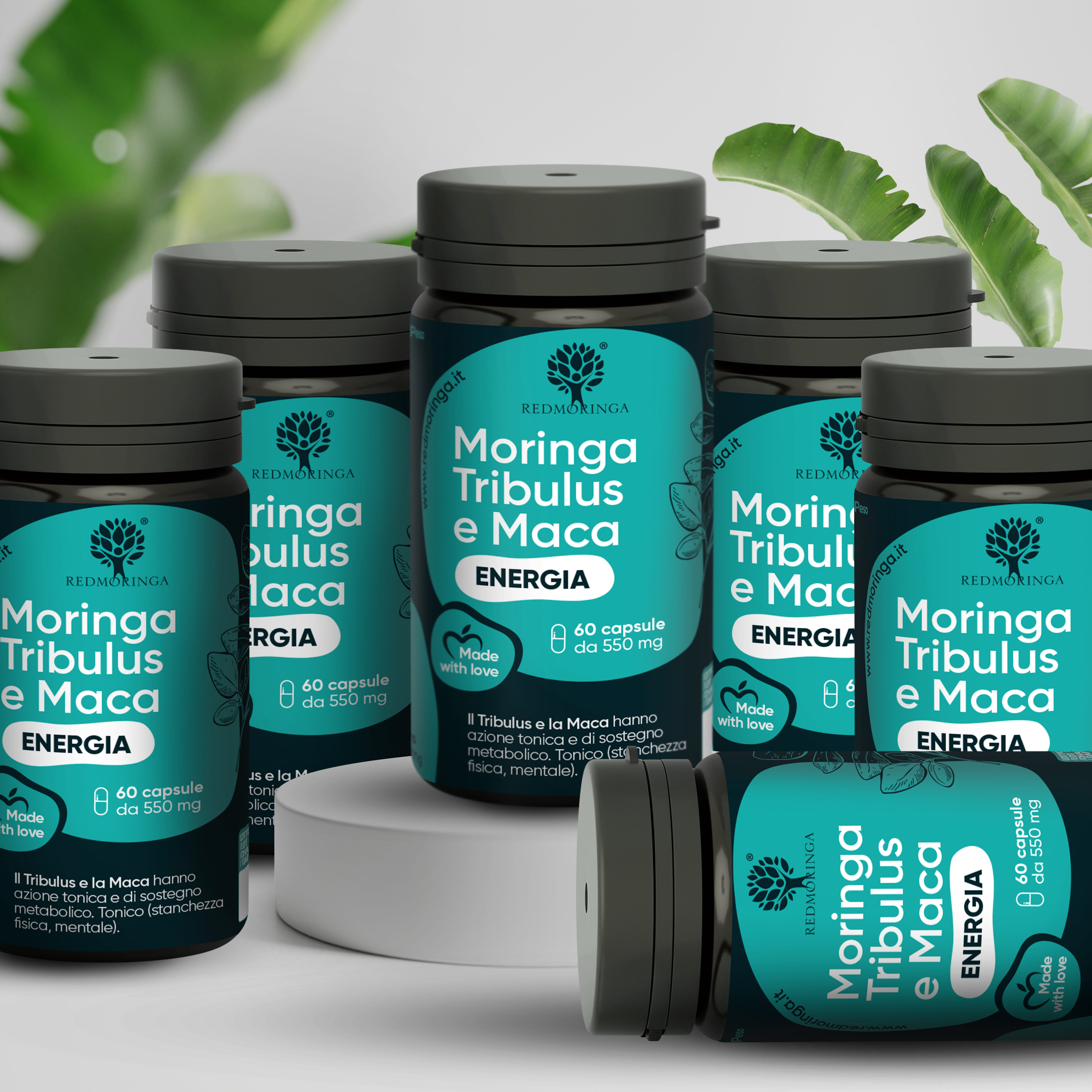 Integratore Energia Moringa e Tribulus - 60 Capsule