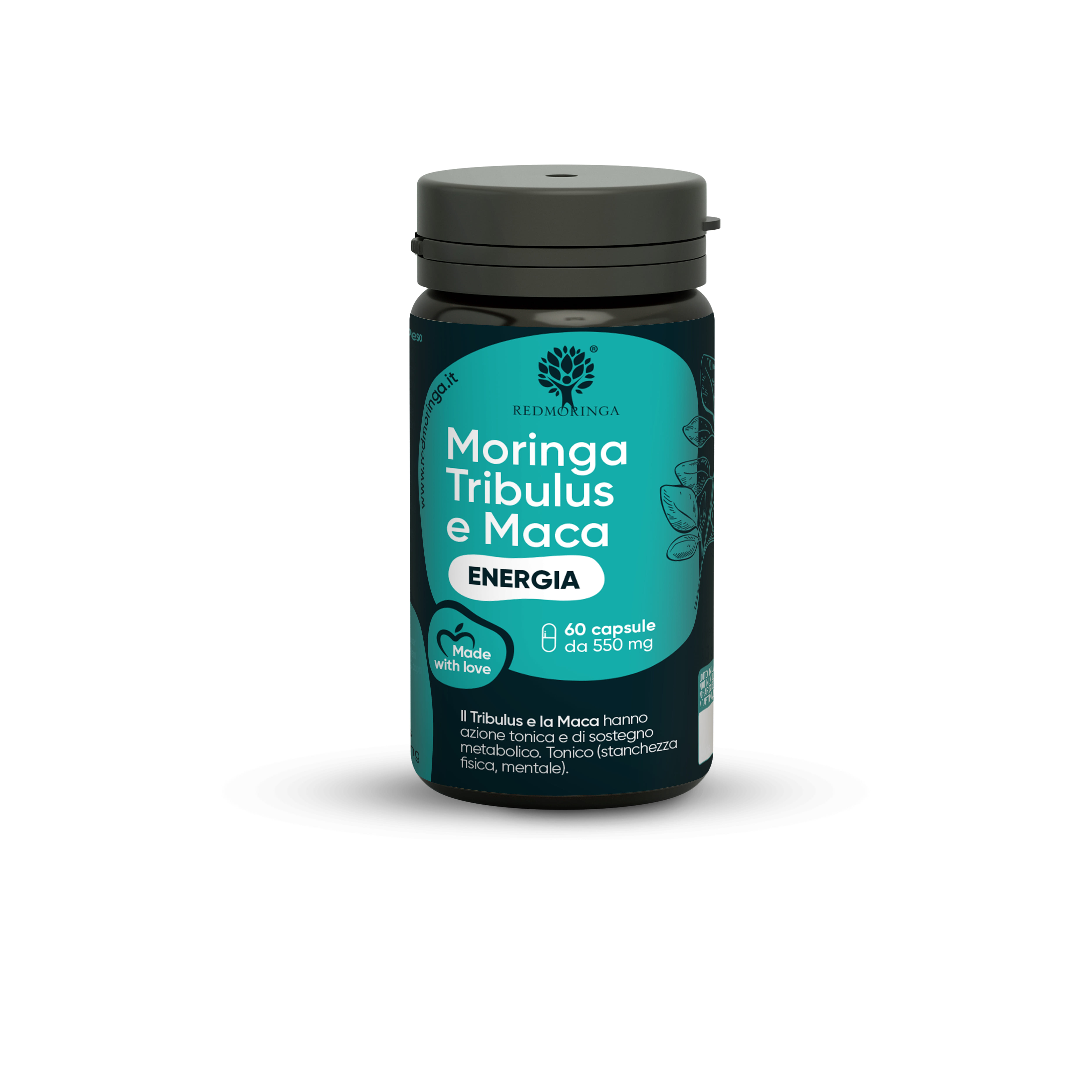 Integratore Energia Moringa e Tribulus - 60 Capsule