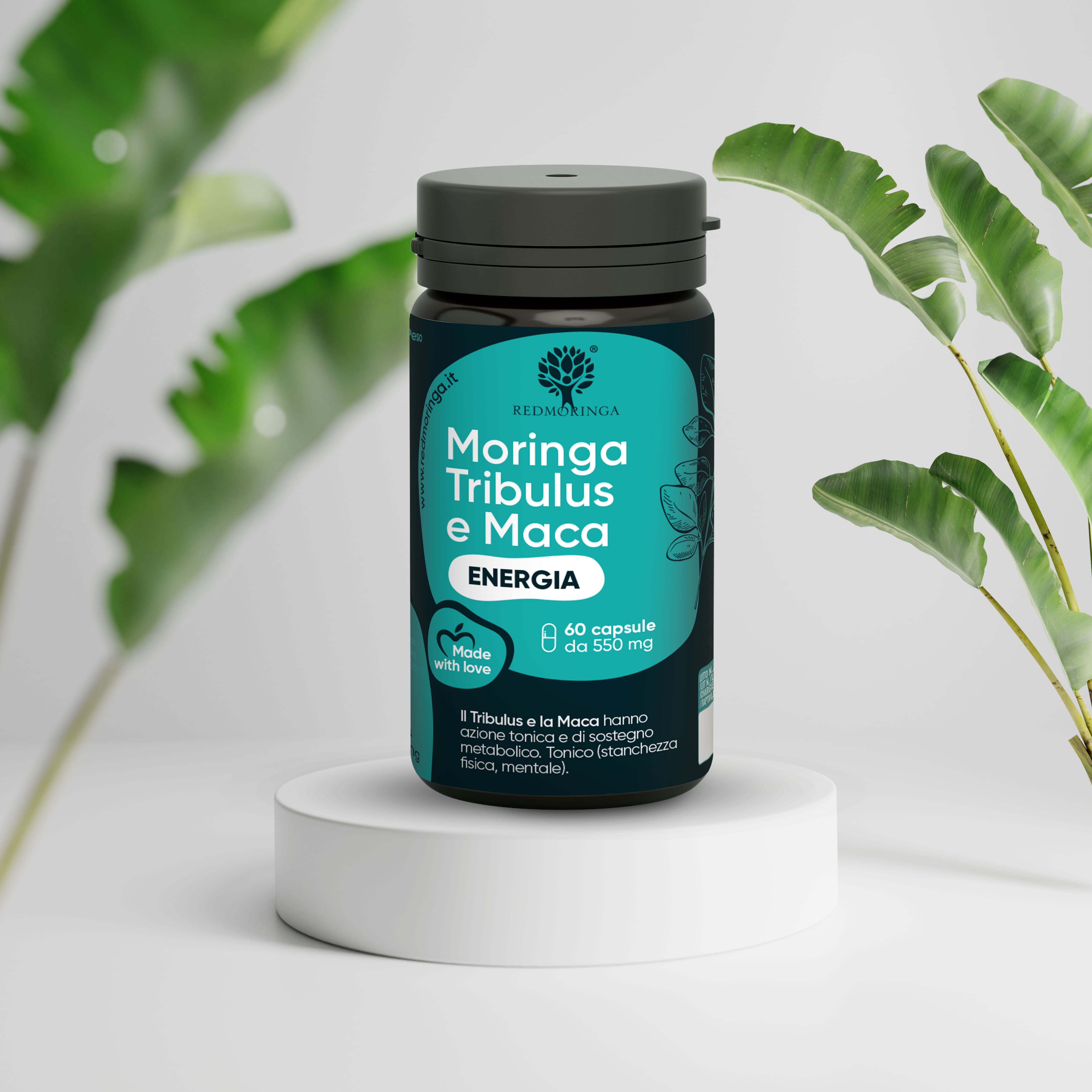 Integratore Energia Moringa e Tribulus - 60 Capsule