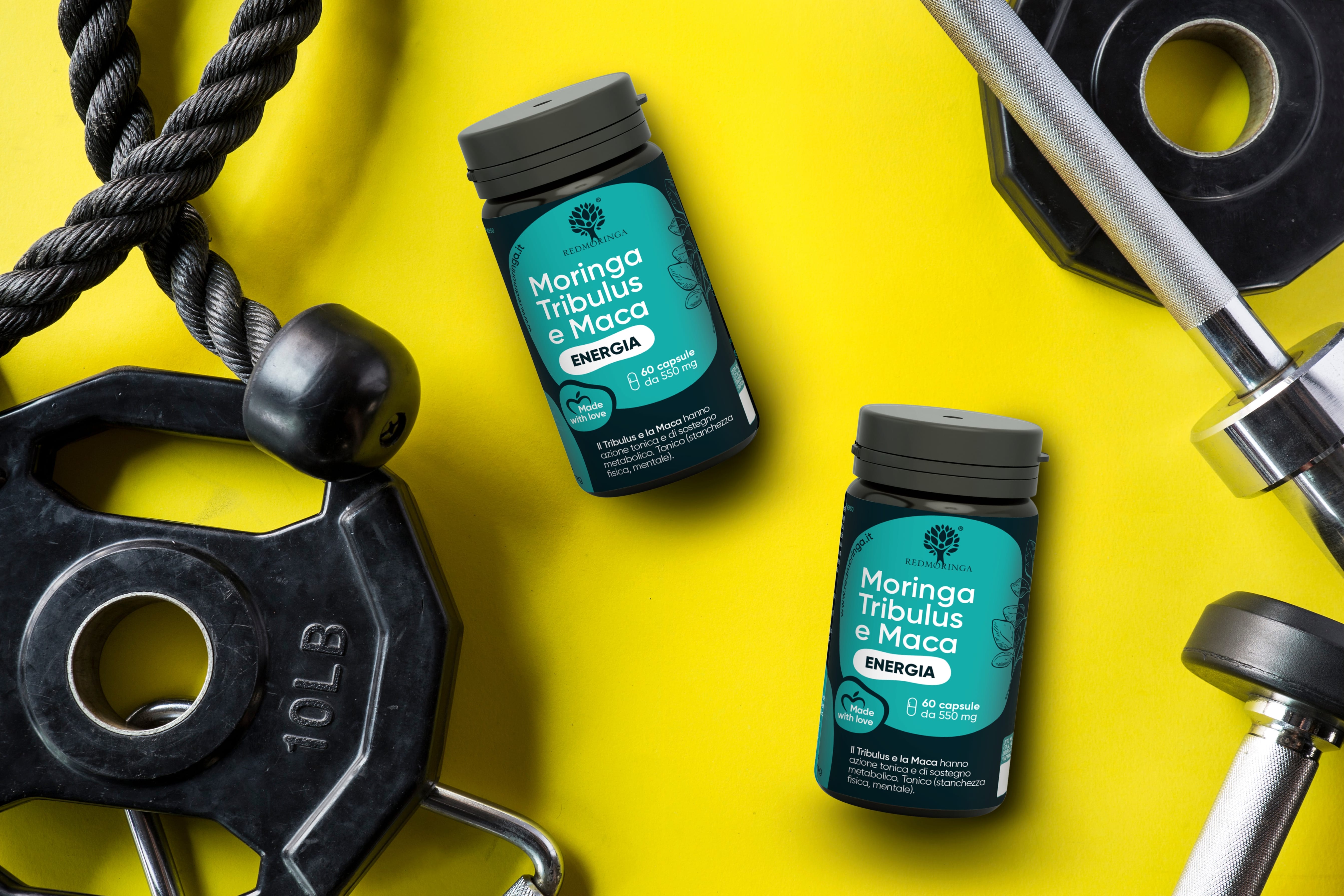 Integratore Energia Moringa e Tribulus - 60 Capsule