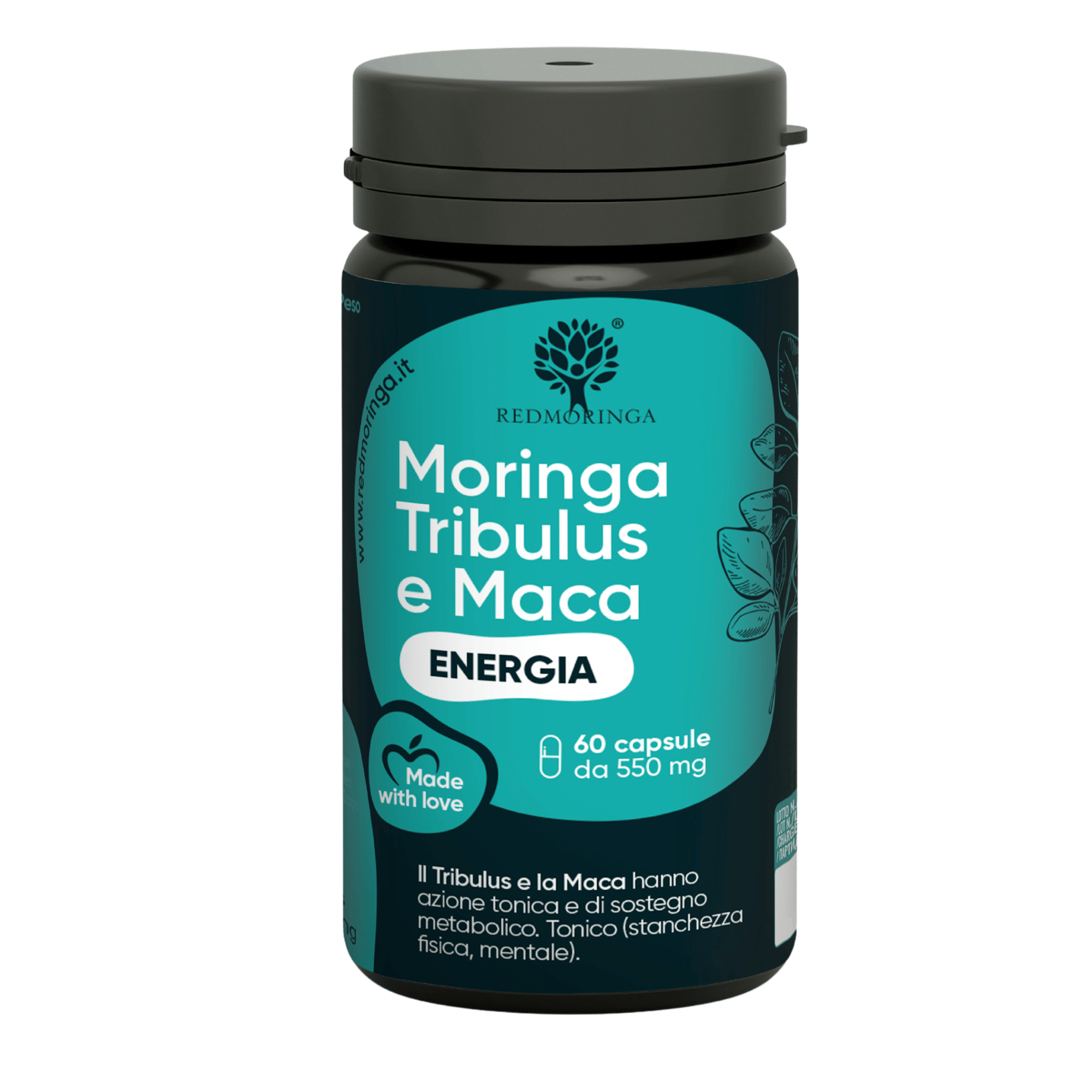 Integratore Energia Moringa e Tribulus - 60 Capsule