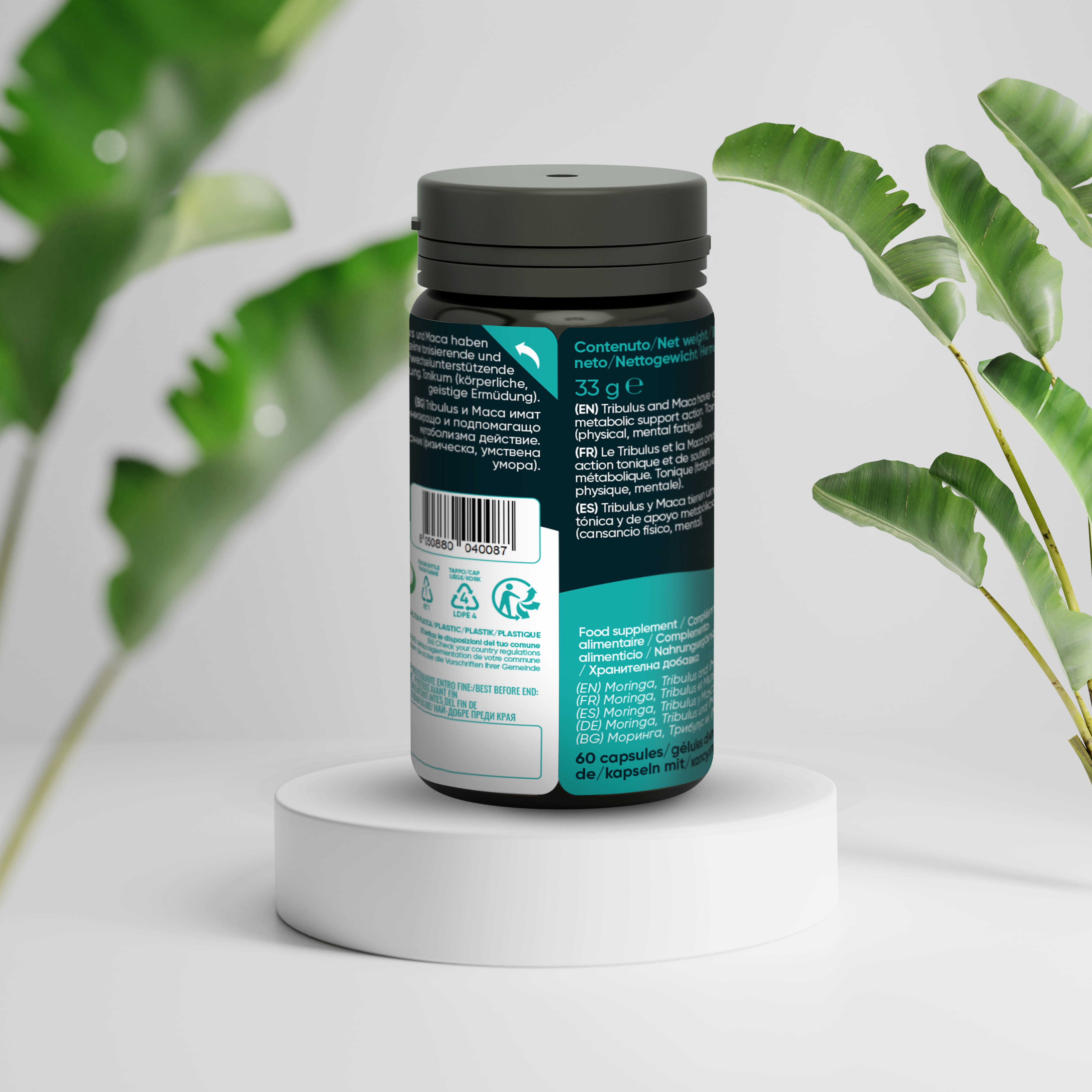 Integratore Energia Moringa e Tribulus - 60 Capsule