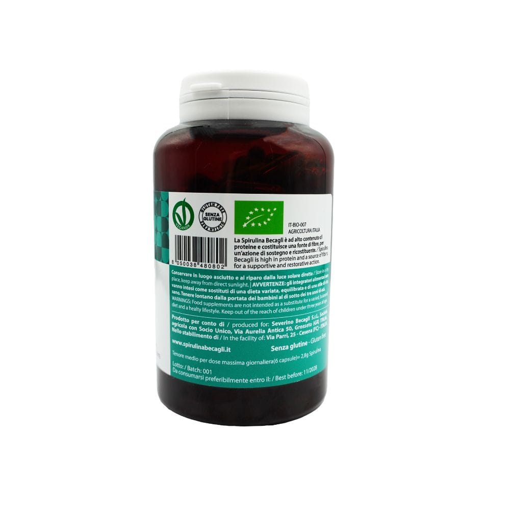 SPIRUCAP SPIRULINA BIOLOGICA IN POLVERE 180 CAPSULE