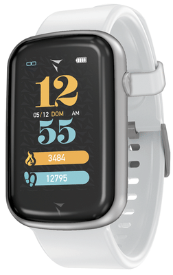 TECHMADE STEPS SMARTWATCH WHITE SILVER